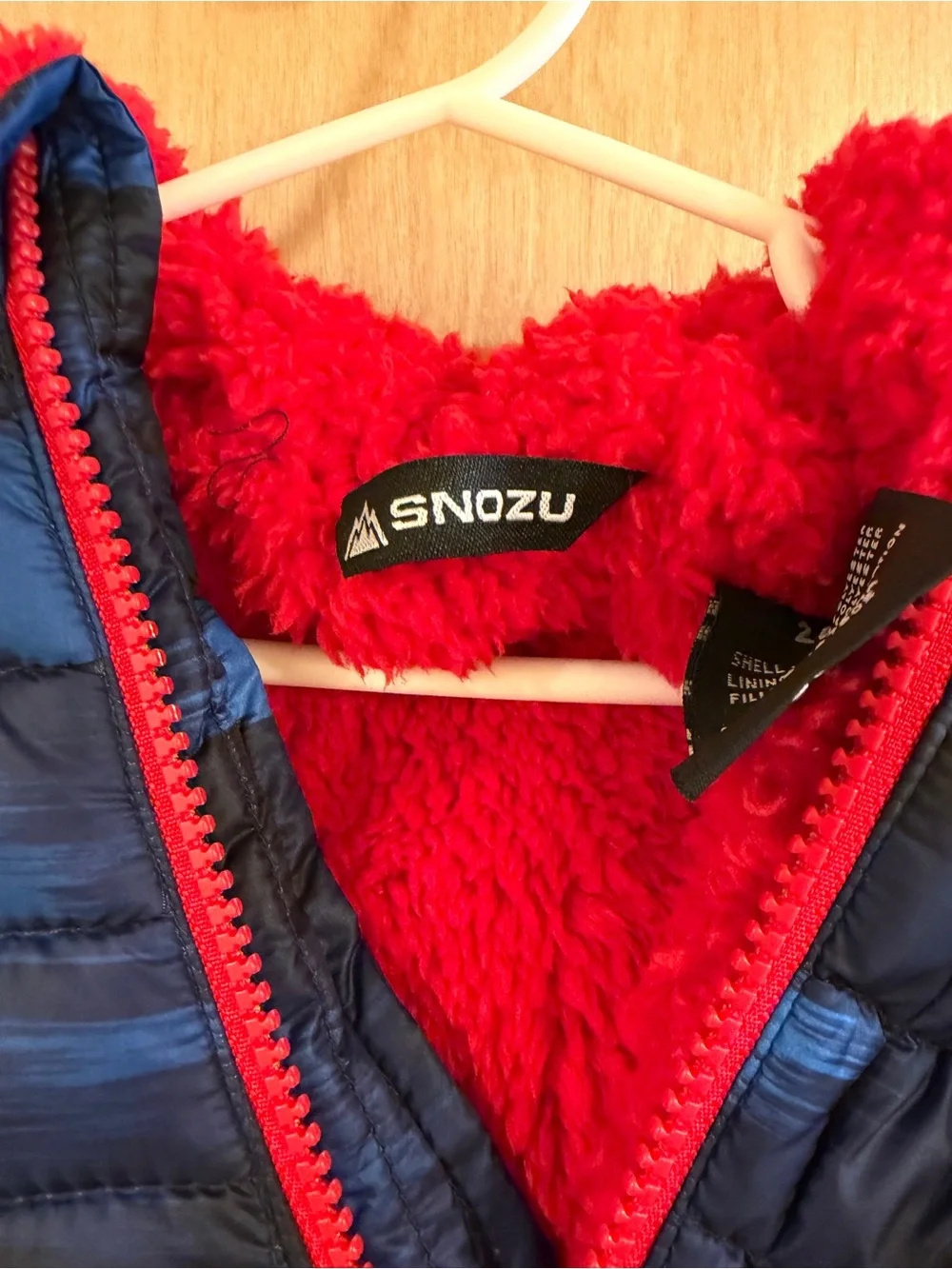 Snozu Blue and Black Puffer Infant/Toddler Snowsuit with Red Trim 24m/2T